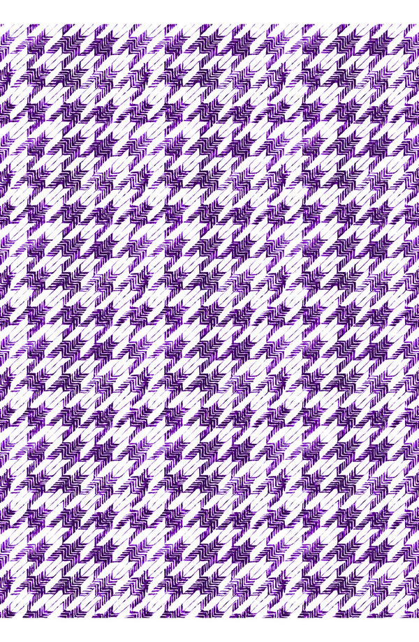 Audrey Dress #4 Shirt Collar 3/4 Sleeve Midi Length Cotton Musola (Houndstooth Toile White)