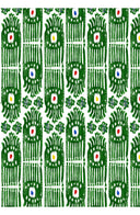 Aster Skirt #1 with Belt Midi Length Cotton Musola (Ikat Gap)