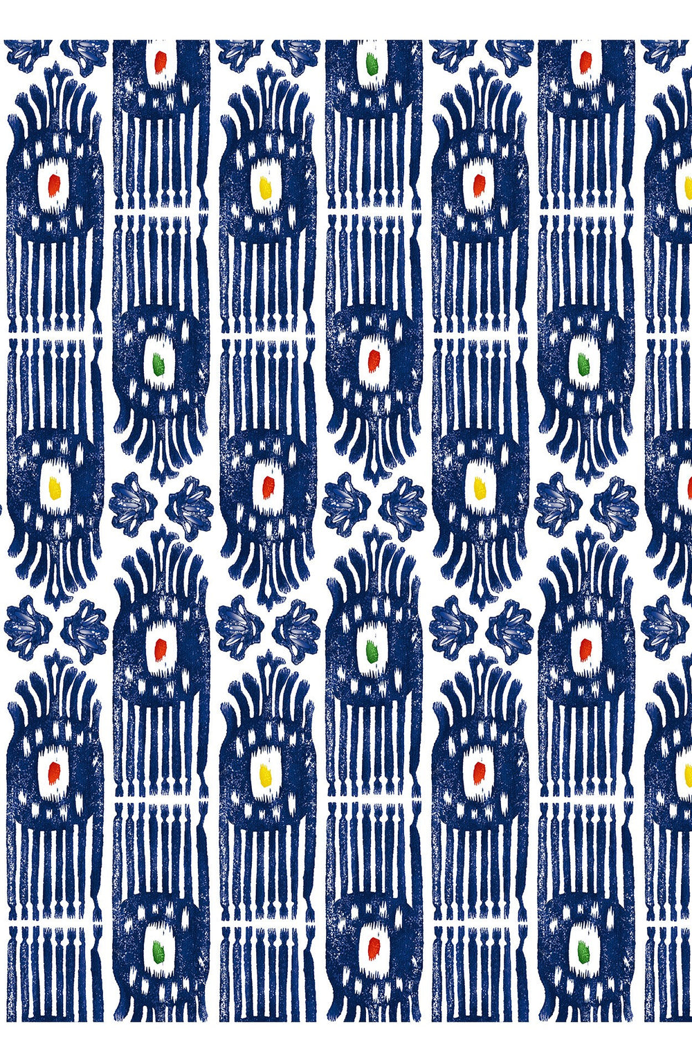 Eden Dress Crew Neck 3/4 Sleeve Maxi Length Cotton Musola (Ikat Gap)