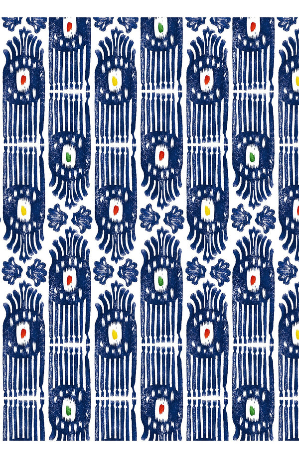 Aster Skirt #1 with Belt Maxi Length Cotton Musola (Ikat Gap)