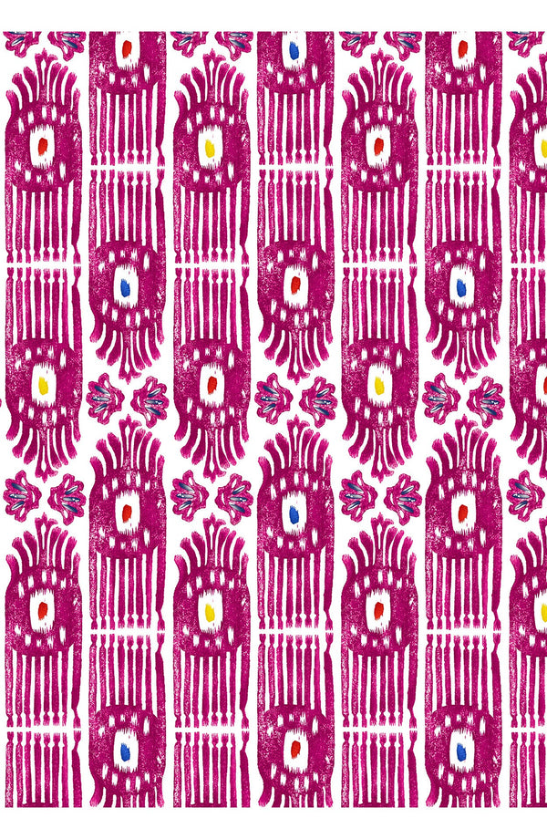 Eden Dress Crew Neck 3/4 Sleeve Maxi Length Cotton Musola (Ikat Gap)