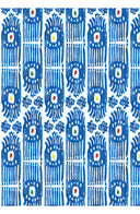 Audrey Dress #2 Shirt Collar 3/4 Sleeve Long Length Cotton Stretch (Ikat Gap)