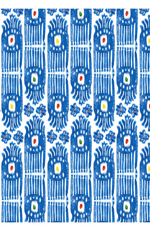 Aster Skirt #1 with Belt Midi Length Cotton Musola (Ikat Gap)