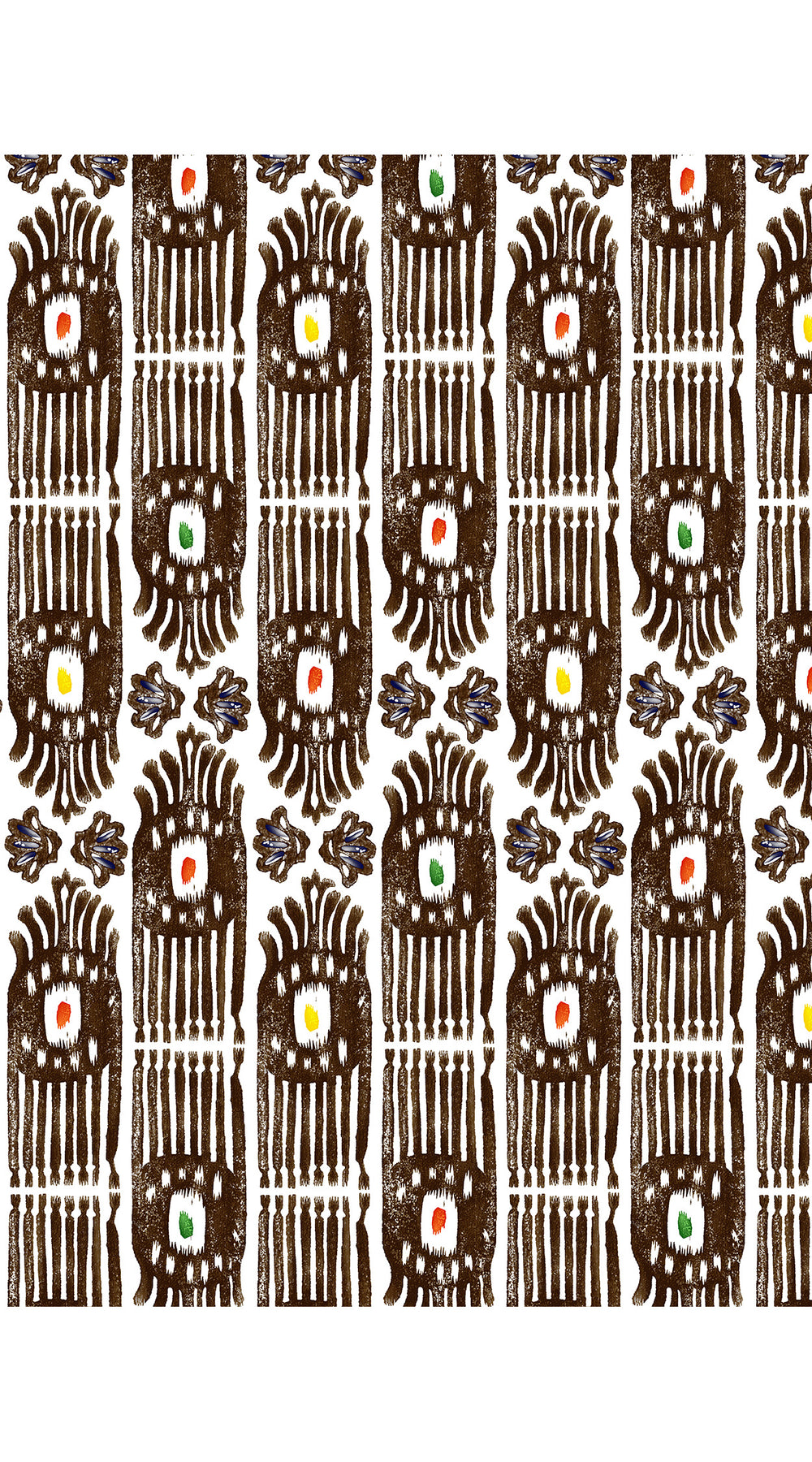 Eden Dress Crew Neck 3/4 Sleeve Maxi Length Cotton Musola (Ikat Gap)