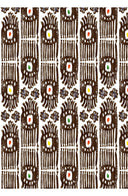 Avenue Dress Shirt Collar Sleeveless Midi Length Cotton Musola (Ikat Gap)