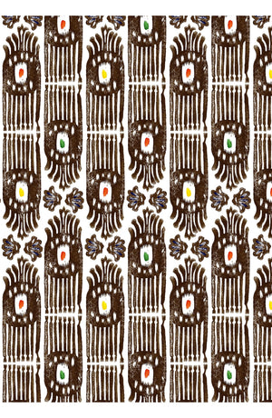 Audrey Dress #1 Shirt Collar 3/4 Sleeve Midi Length Cotton Stretch (Ikat Gap)