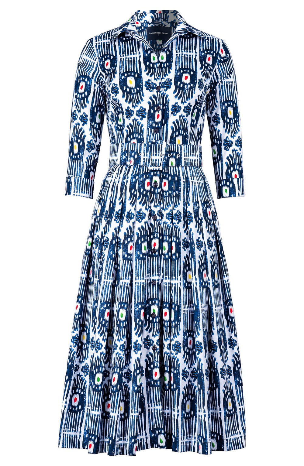 samantha sung shirt dress Samantha Sung Audrey Belted Shirt Dress