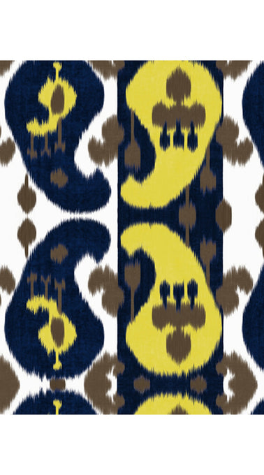 Florance Dress #2 Crew Neck Sleeveless Long Length Cotton Stretch (Ikat Turkish)