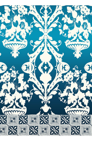 Aster Dress Boat Neck Sleeveless Midi Length Cotton Musola (Impero Ombre)