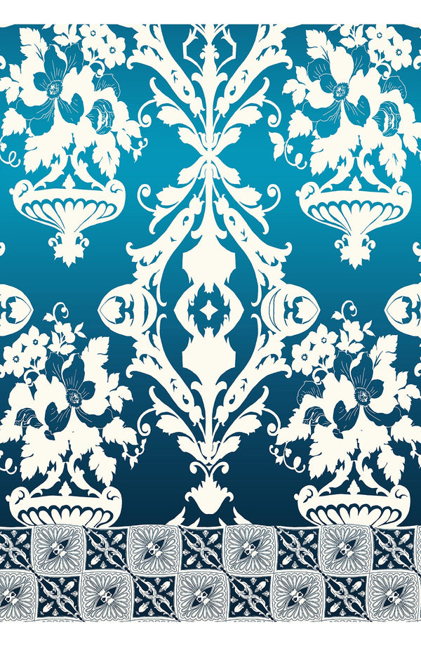 Aster Dress Boat Neck Sleeveless Midi Length Cotton Musola (Impero Ombre)