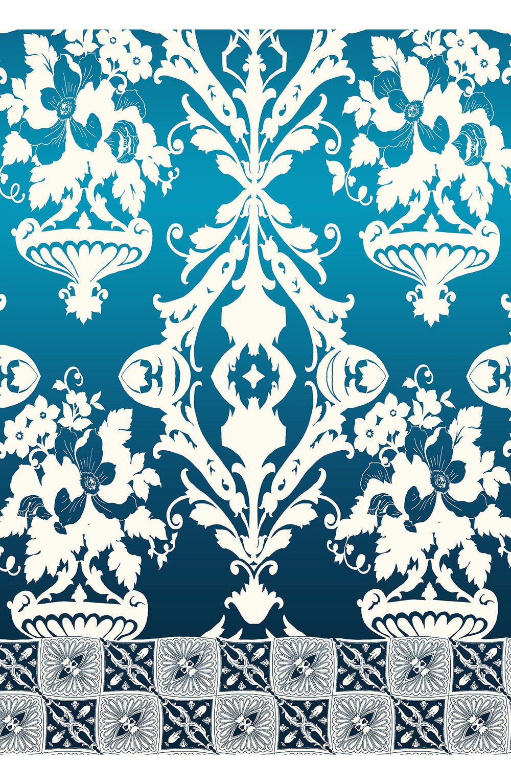 Aster Dress Crew Neck Sleeveless Midi Length Cotton Musola (Impero Ombre)