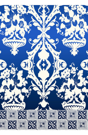 Aster Dress Crew Neck Sleeveless Midi Length Cotton Musola (Impero Ombre)