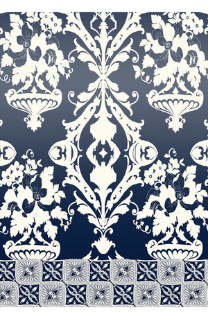 Aster Dress Boat Neck Sleeveless Midi Length Cotton Musola (Impero Ombre)