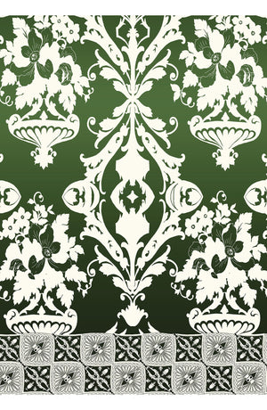 Aster Dress Shirt Collar 3/4 Sleeve Midi Length Cotton Musola (Impero Ombre)