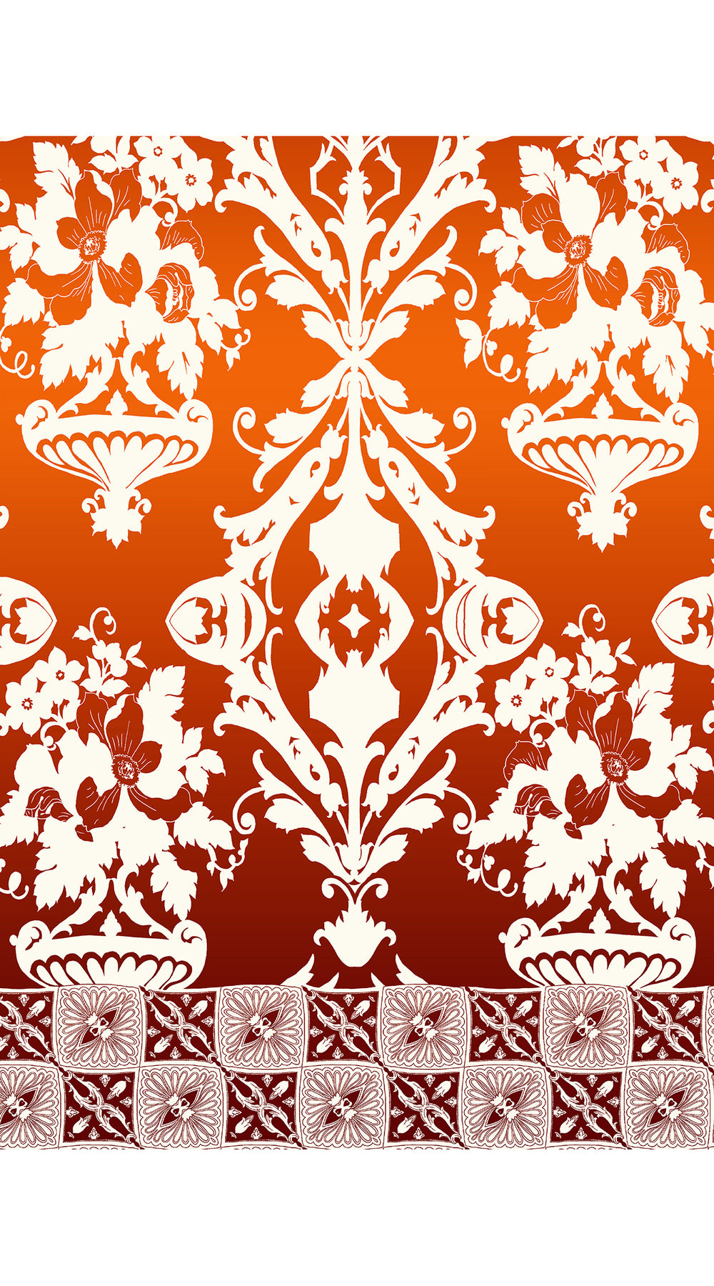 Audrey Dress #1 Shirt Collar 3/4 Sleeve Long Length Cotton Stretch (Impero Ombre)