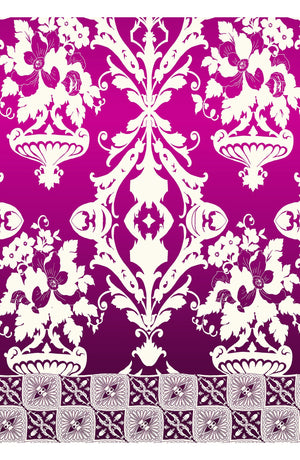 Eden Dress Crew Neck 3/4 Sleeve Maxi Length Cotton Musola (Impero Ombre)