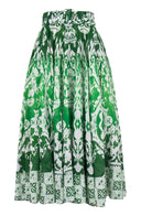 Avenue Skirt Midi Length Cotton Musola (Impero Ombre)