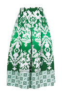 Zelda Skirt Midi Length Cotton Stretch (Impero Ombre)