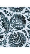 Florance Dress Crew Neck Cut in Sleeve Long +3 Length Cotton Musola (Indigo Poppies)