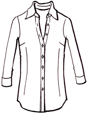 Katharine Shirt 3/4 Sleeve Silk Velvet (Venezia)