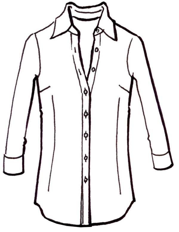 Katharine Shirt 3/4 Sleeve Silk Velvet (Venezia)