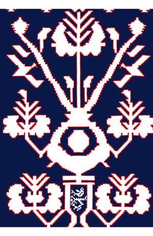 Aster Dress Shirt Collar 3/4 Sleeve Maximum Length Cotton Musola (Kos Embroidery Ground)