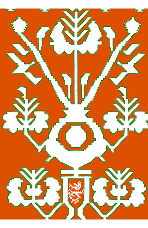 Audrey Dress #2 Shirt Collar 3/4 Sleeve Long Length Cotton Stretch (Kos Embroidery Ground)