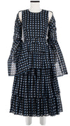 Preen Dress Crew Neck Sleeveless Midi Length Cotton Musola (Kuba Triangle)
