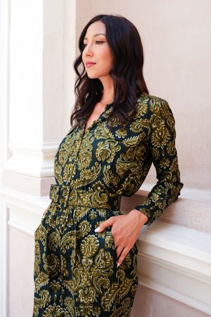 Pajama Shirt & Pajama Pants Silk Twill (Libert)