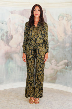 Pajama Shirt & Pajama Pants Silk Twill (Libert)