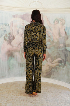 Pajama Shirt & Pajama Pants Silk Twill (Libert)
