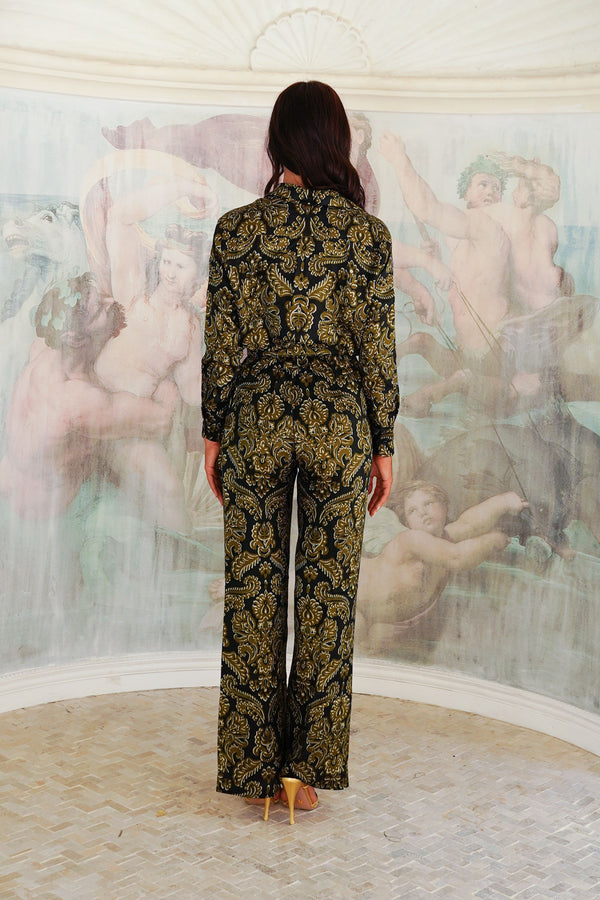 Pajama Shirt & Pajama Pants Silk Twill (Libert)