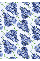 Audrey Dress #2 Shirt Collar 3/4 Sleeve Long Length Cotton Stretch (Lilac Bunch Pastel)