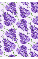 Audrey Dress #1 Shirt Collar 3/4 Sleeve Regular Length Cotton Stretch (Lilac Bunch Pastel)