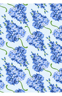 Aster Dress Shirt Collar 3/4 Sleeve Midi Length Cotton Musola (Lilac Bunch Pastel)