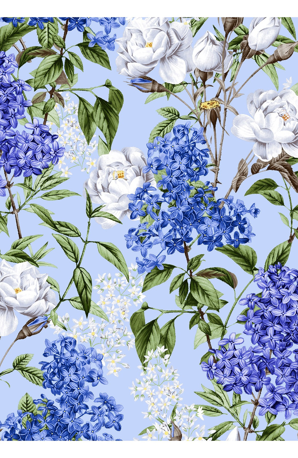 Aster Dress Shirt Collar 3/4 Sleeve Maximum Length Cotton Musola (Lilac Heaven Pastel)