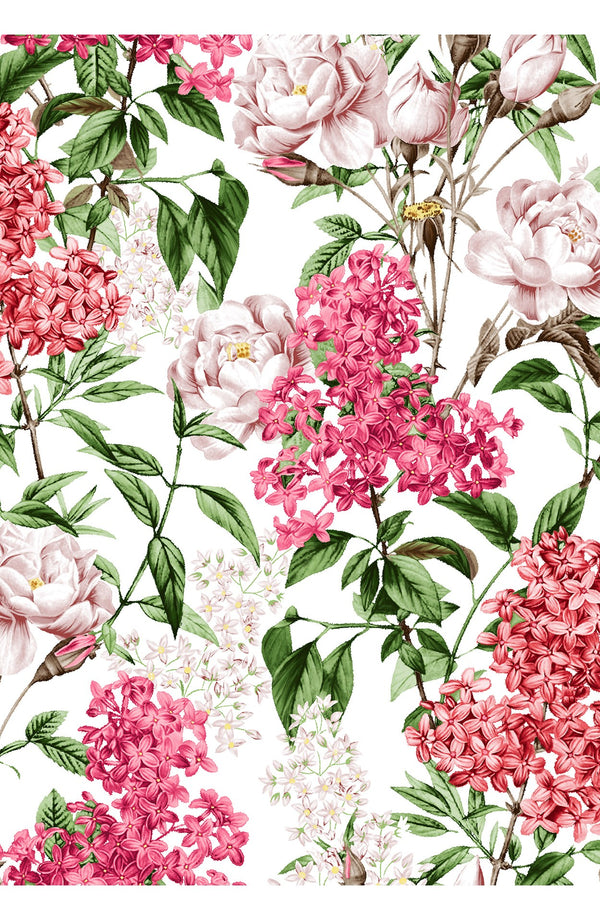 Audrey Dress #4 Shirt Collar 3/4 Sleeve Long Length Cotton Musola (Lilac Heaven White)