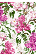 Aster Dress U Neck Sleeveless Midi Length Cotton Musola (Lilac Heaven White)