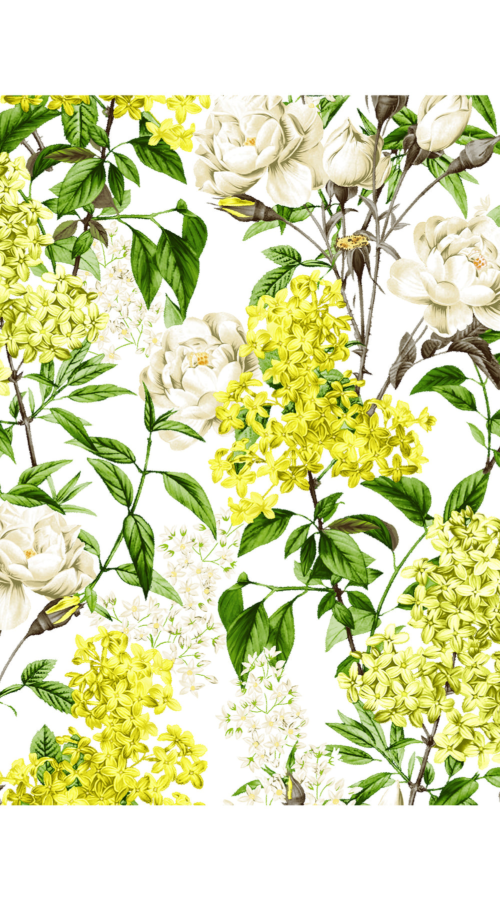 Audrey Dress #4 Shirt Collar 3/4 Sleeve Long Length Cotton Stretch (Lilac Heaven White)