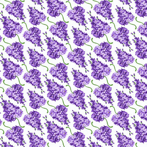 [Create Your Own] Cotton Musola (Lilac Bunch Large White)