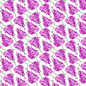 [Create Your Own] Cotton Musola (Lilac Bunch Large White)