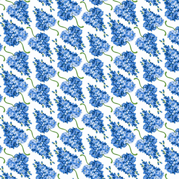 [Create Your Own] Cotton Musola (Lilac Bunch Large White)