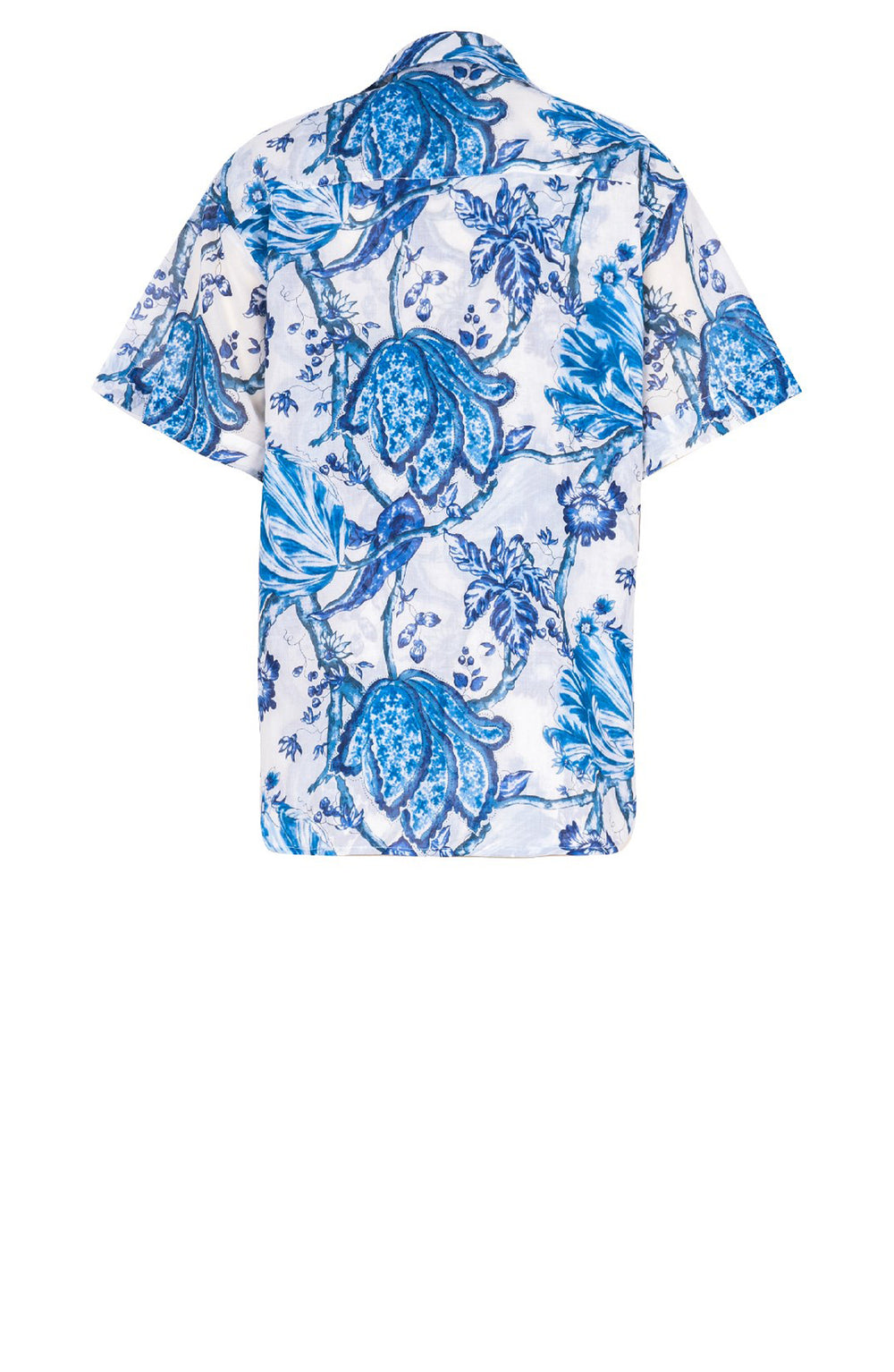 Leah Shirt Silk Twill (Lillie Toile White)