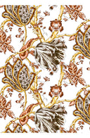 Aster Dress Shirt Collar 3/4 Sleeve Midi Plus Length Cotton Musola (Lillie Toile White)