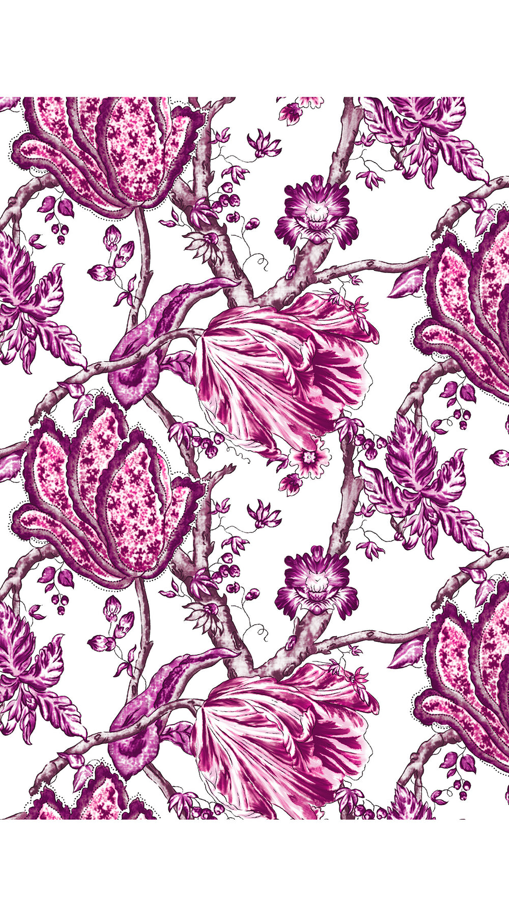 Eva Dress Crew Neck 3/4 Sleeve Maxi Length Cotton Musola (Lillie Toile White)