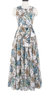 Iris Dress Crew Neck Sleeveless Maxi Length Cotton Musola (Lillie Toile)