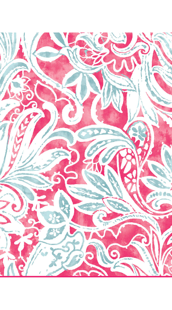 Pants Silk (Linen Paisley Pastel)