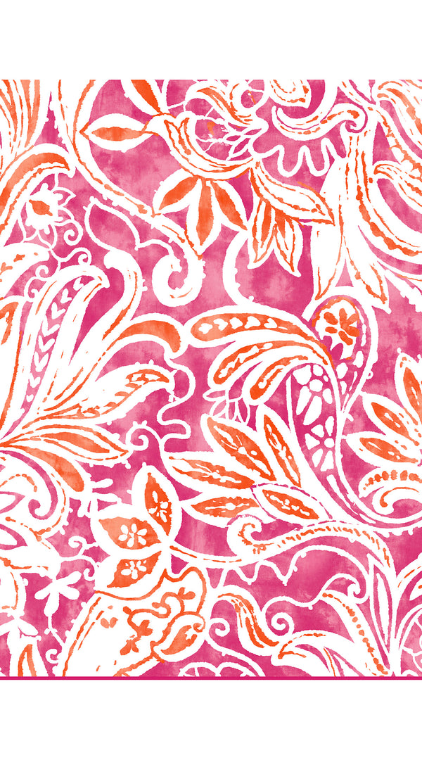 Pants Silk (Linen Paisley Pastel)