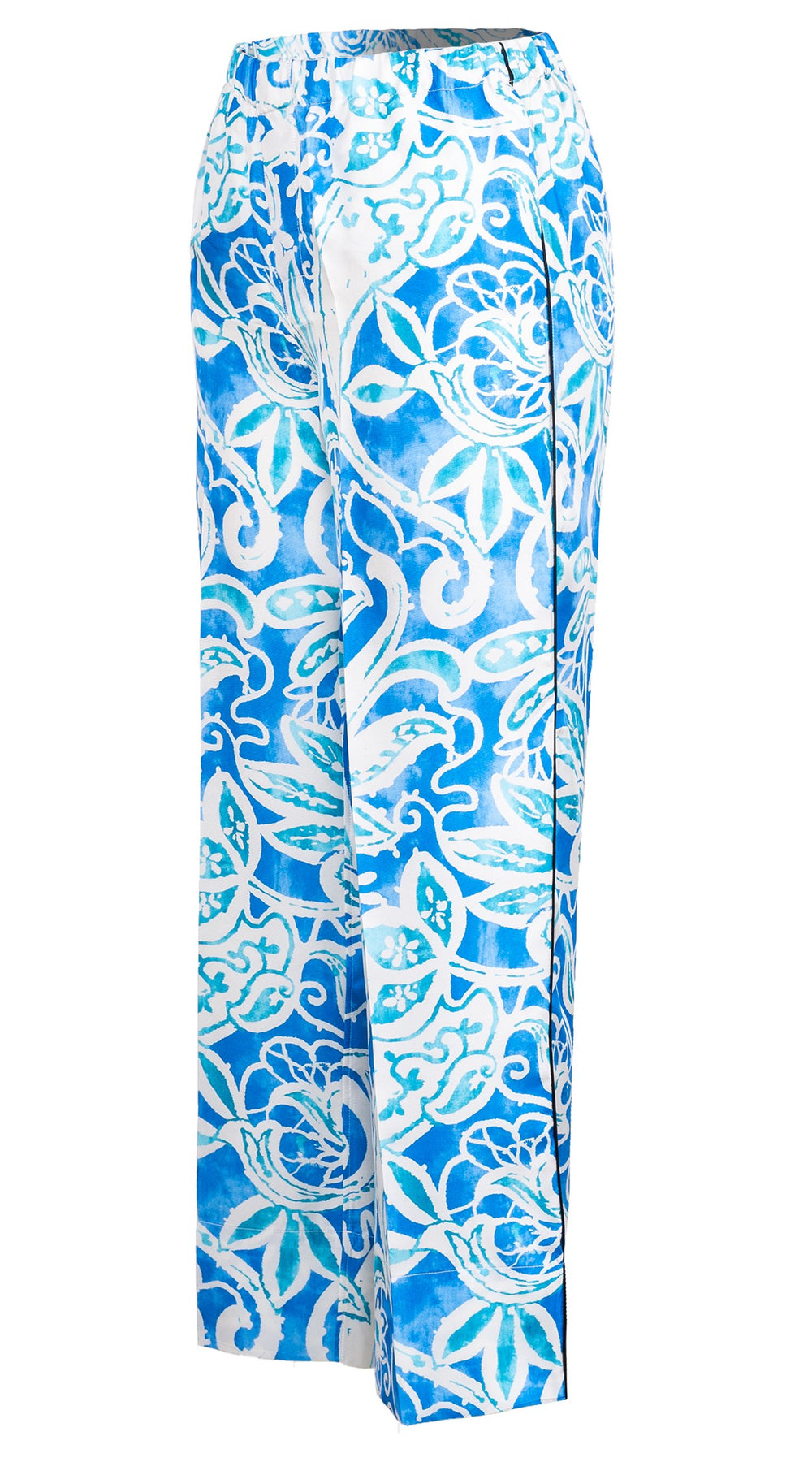 Pants Silk (Linen Paisley Pastel)