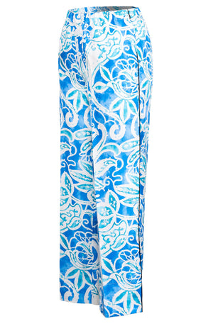 Pants Silk (Linen Paisley Pastel)